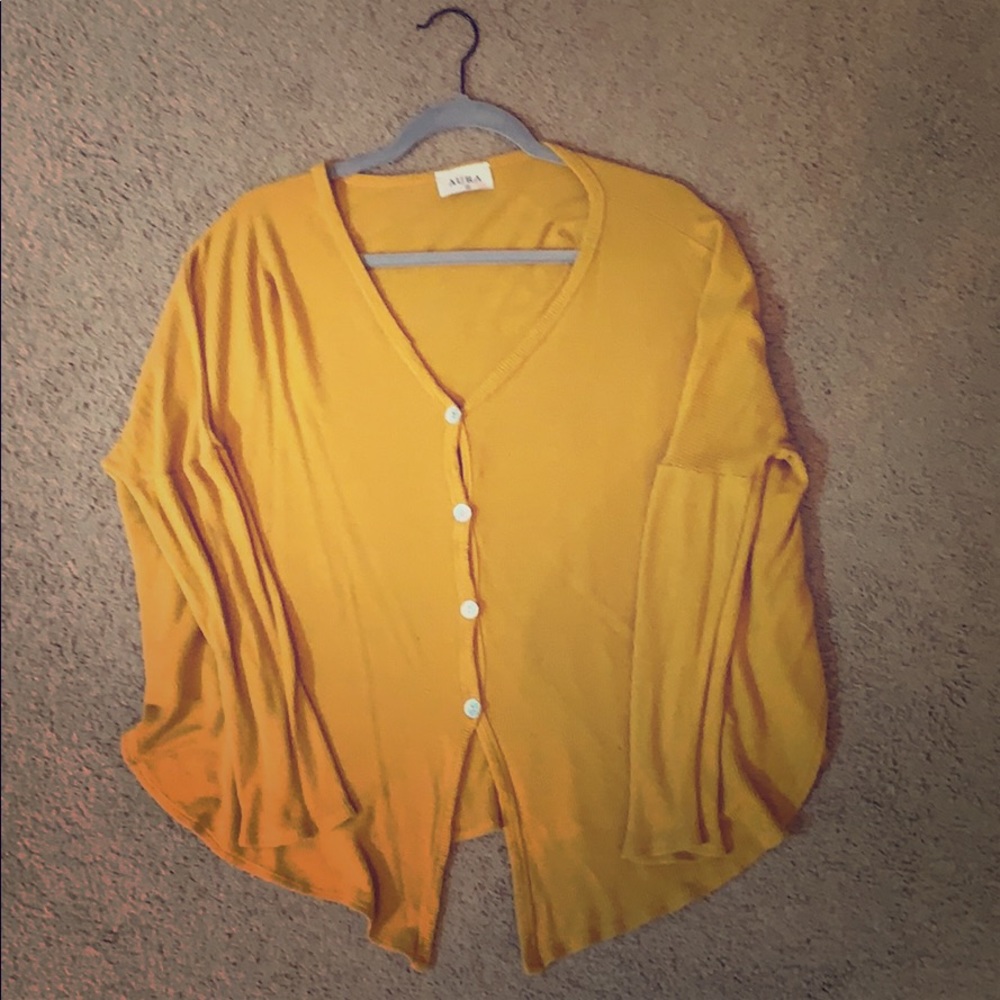 Mustard Top from Red Dress Boutique